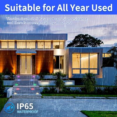 Multicolor LED Boda Navidad Cumpleaños Pasos de luces exteriores con sensor de movimiento